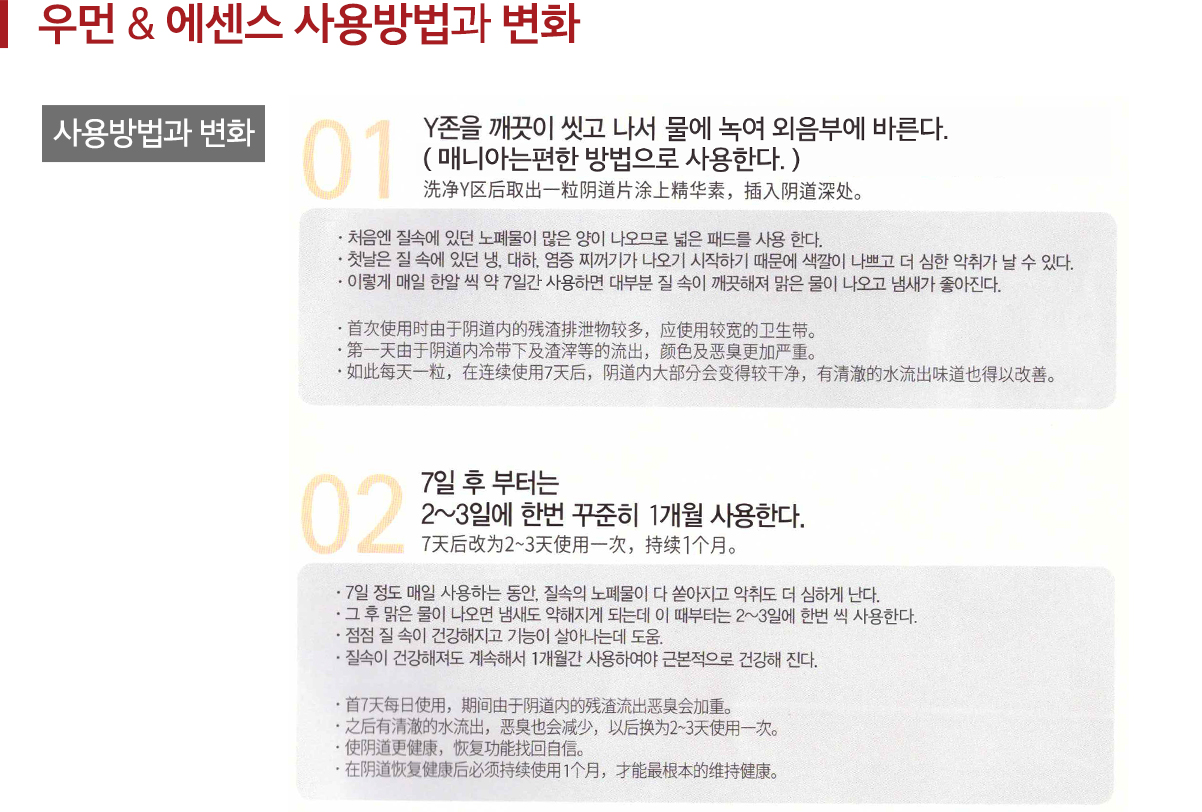 사용방법과변화